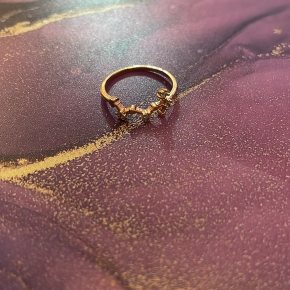 Scorpio star constellation rose gold ring - Picture 4 of 6